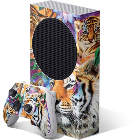 Daydream Galaxy Tigers by Sheena Pike Xbox Series S Skins